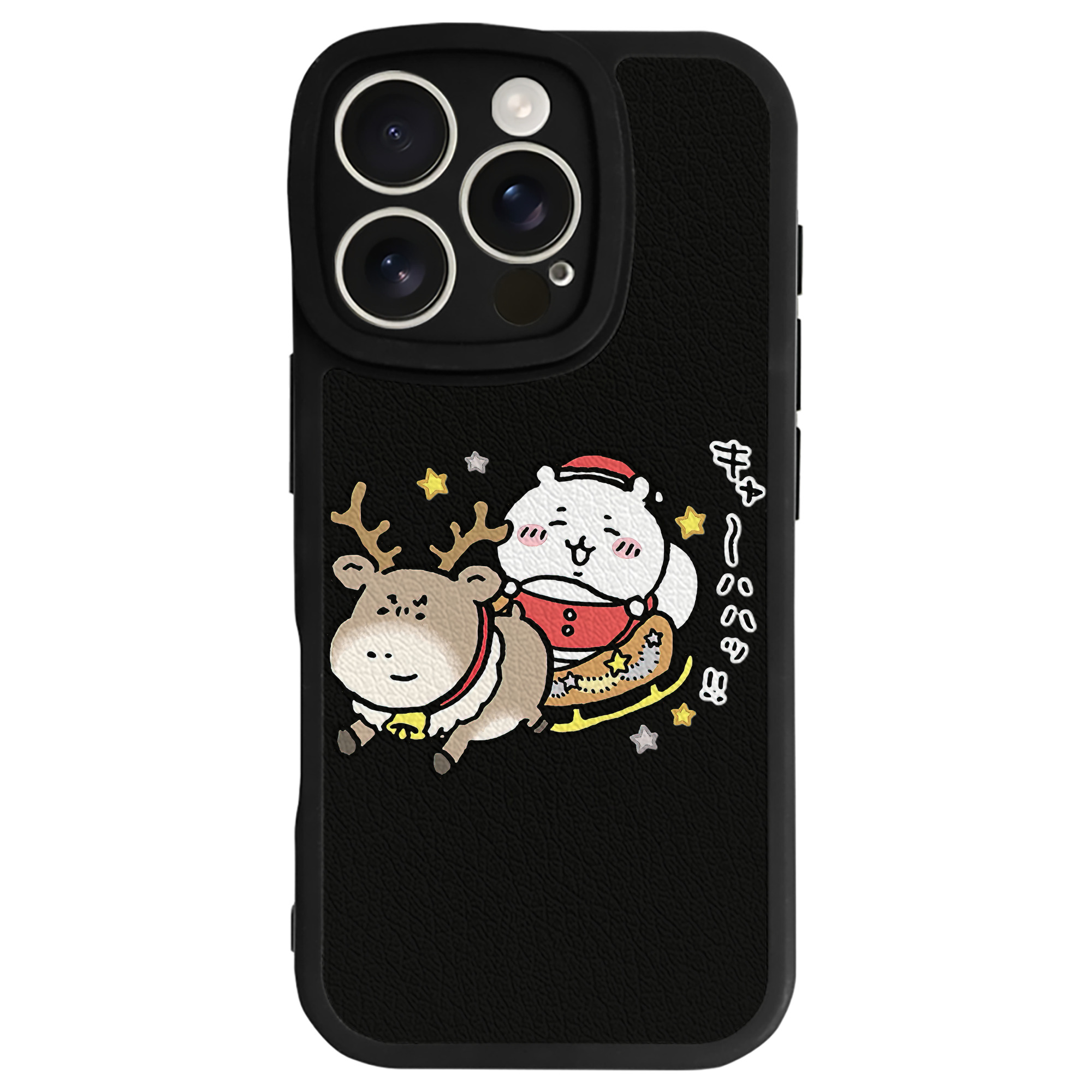 （画像用） ちいかわ ちいかわ Chii-kawa chiikawa 【iPhone 16シリーズ対応】シリコンスマホケース（レザー調） 材質：シリコン